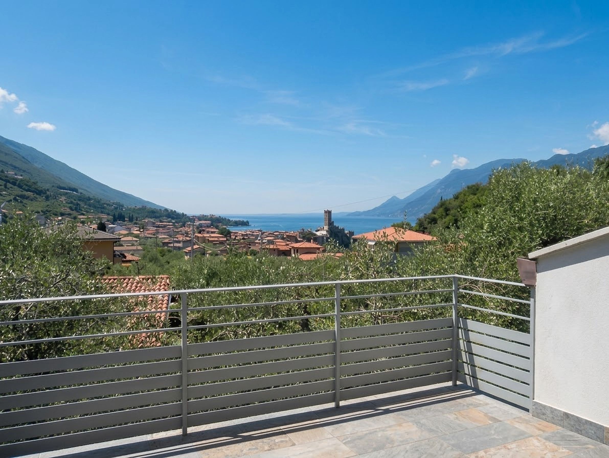 Lake Garda seen from the terrace of Villa Mamma